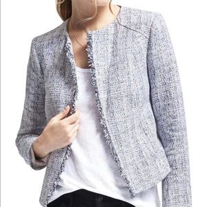 BANANA REPUBLIC - Blue Italian Tweed Blazer